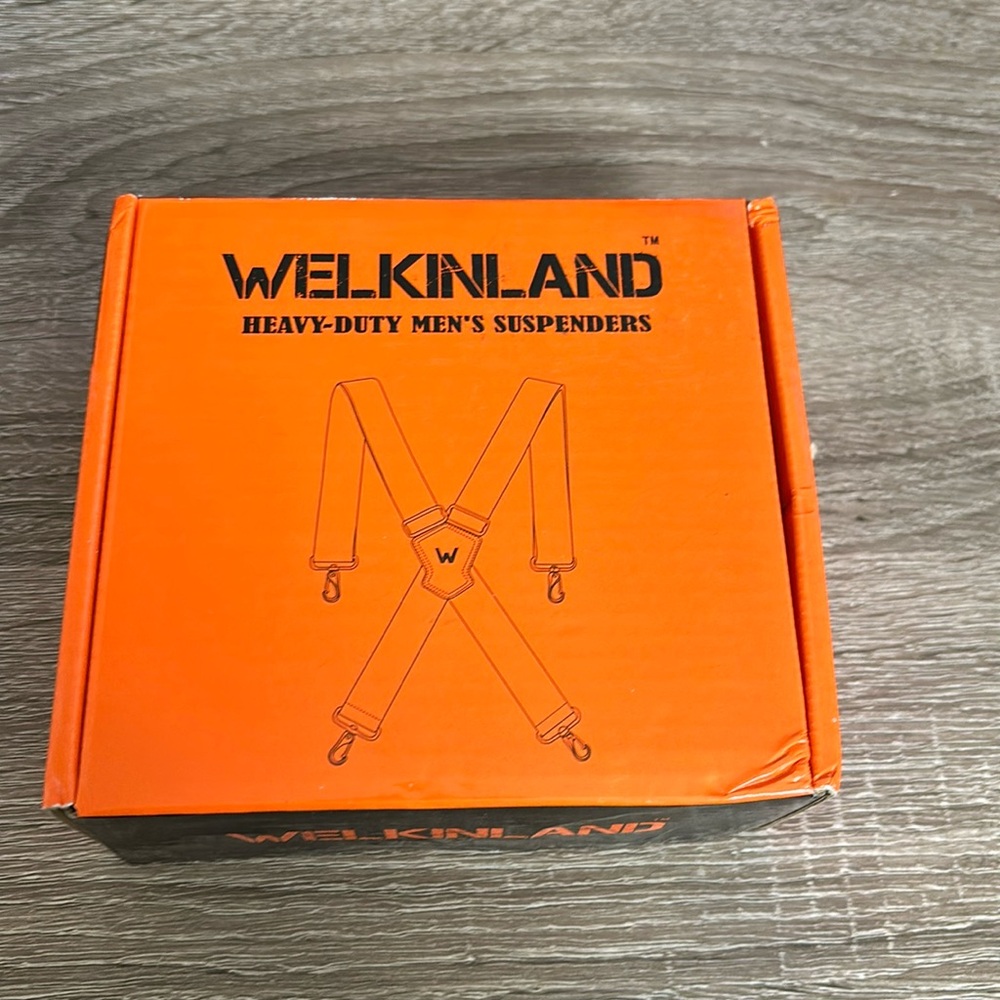 Weljinland heavy duty men’s suspenders brand new never opened.l